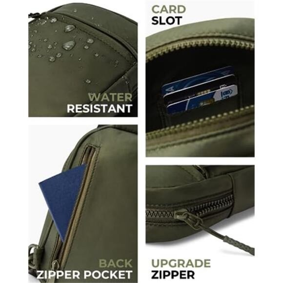 Small Sling Bag for Women and Men Crossbody Bags Trendy Fanny Packs - Picture 5 of 6